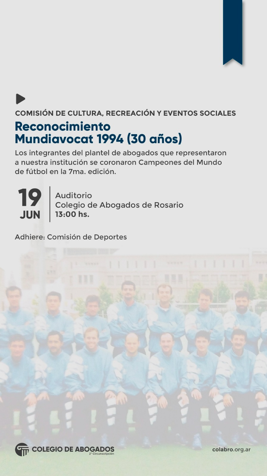 RECONOCIMIENTO MUNDIAVOCAT (1994 ) - 30 AÑOS - 19/06/2024